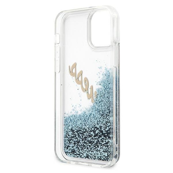 Guess GUHCP12SGLVSBL iPhone 12 mini 5,4" niebieski/blue hardcase Glitter